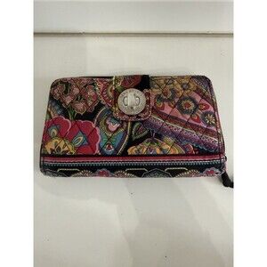 Vera Bradley Symphony In Hue Large Turn Lock Wallet